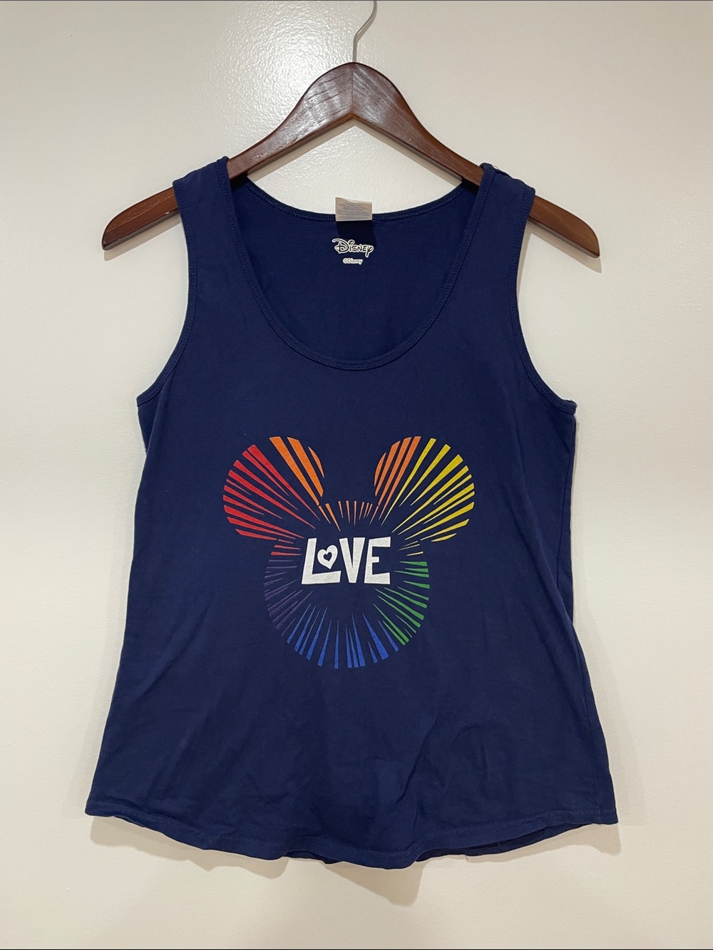 Women’s Disney Love tank top medium LGBTQ+ pride